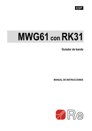 manual usuario mwg-61 co rk-31 - Frenos RPM