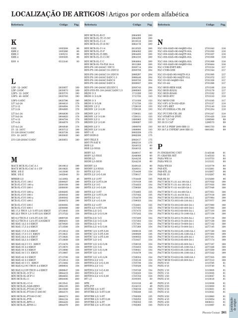 Catálogo Compacto 2013 (PDF 35,96 MB) - Phoenix Contact