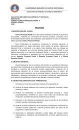 Clínica Procesal Penal II - Universidad Mariano Gálvez