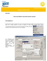 nota de credito con afectación a saldo - Control 2000