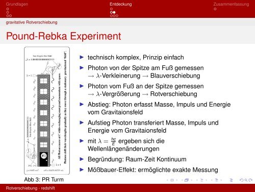 Rotverschiebung - redshift - Universität Bielefeld