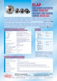 elap encoder rotativi serie e520/521 rotary encoders series ... - Pophof