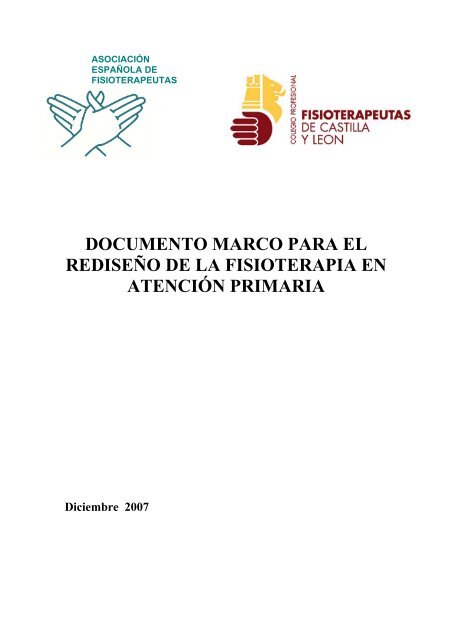 documento marco de la fisioterapia en atención primaria - Colegio ...