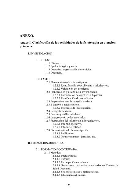 documento marco de la fisioterapia en atención primaria - Colegio ...