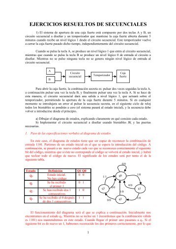 EJERCICIOS RESUELTOS DE SECUENCIALES