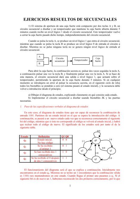 EJERCICIOS RESUELTOS DE SECUENCIALES