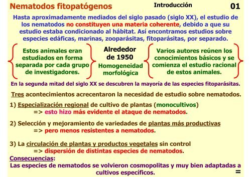 Teórica 10 - Nematodes - Departamento de Biodiversidad y Biología ...