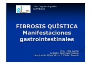 FIBROSIS QUÍSTICA Manifestaciones gastrointestinales - Sap2.org.ar