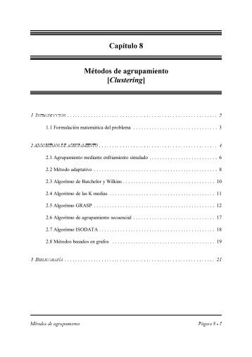 8. Agrupamiento (clustering)