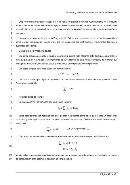 Modelos y Métodos de Investigación de Operaciones - Universidad ...