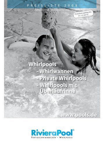 RivieraPool - Preisliste Whirlpools