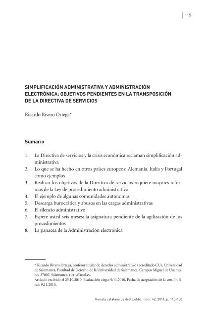 simplificación administrativa y administración electrónica