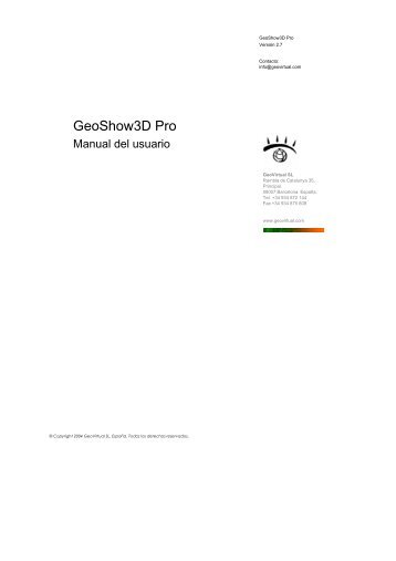 GeoShow3D Pro 2.7 Esp - Cartomur
