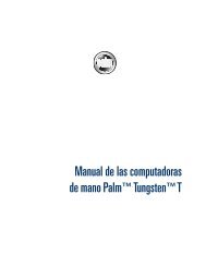 Manual de las computadoras de mano Palm Tungsten T