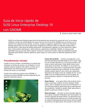 Guía de inicio rápido de SUSE Linux Enterprise Desktop 10 con ...