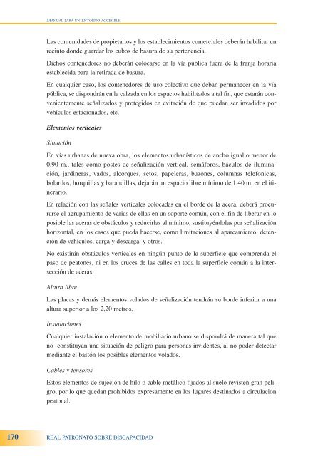 Manual para un entorno accesible - Servicio de Información sobre ...