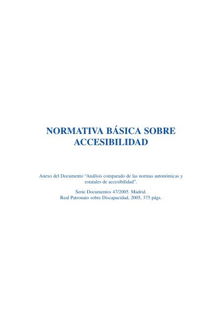 Manual para un entorno accesible - Servicio de Información sobre ...