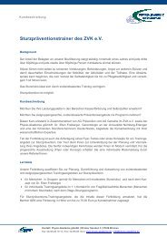 Sturzpräventionstrainer des ZVK eV - Physio-Akademie