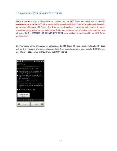 Guía de configuración de HTC Desire HD para la uc3m - ASyC