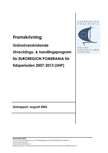 Handlingsprogram 2007-2013 - Pomerania