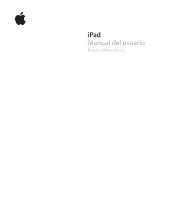 iPad Manual del usuario - Support - Apple