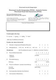 Rivermead visuelle Ganganalyse (RVGA ... - Physio-Akademie