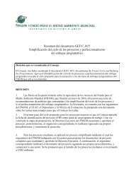 Resumen del documento GEF/C.38/5 Simplificación del ciclo de los ...