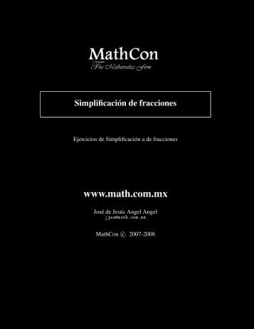 Ejercicios resueltos sobre simplificación de ... - Math.com.mx