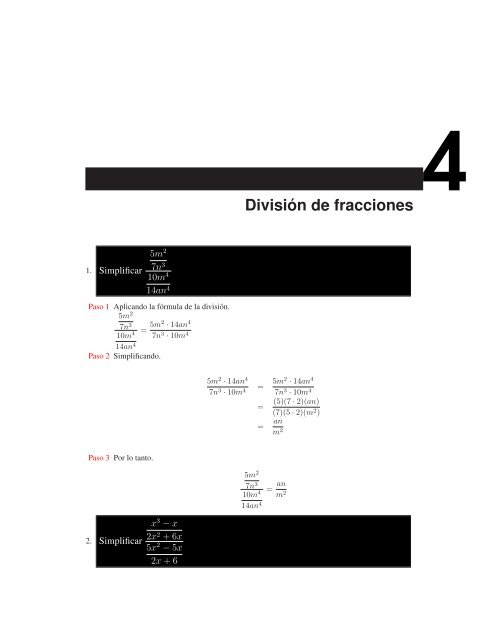 Ejercicios resueltos sobre simplificación de ... - Math.com.mx