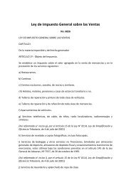 Ley de Impuesto General sobre las Ventas - Ministerio Público