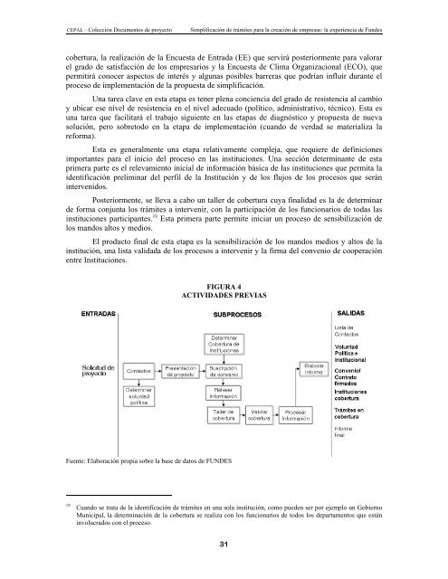 Simplificación de trámites para la creación de empresas - Fundes