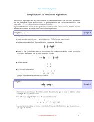 Simplificación de Fracciones algebraicas - Aprende Matemáticas