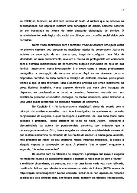 a consciência em crise na narrativa de clarice lispector