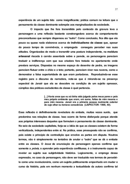 a consciência em crise na narrativa de clarice lispector