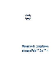 Manual de la computadora de mano Palm™ Zire - PDA Expertos.com