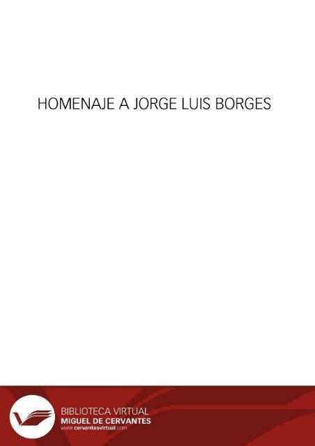 de Jorge Luis Borges - Biblioteca Virtual Miguel de Cervantes