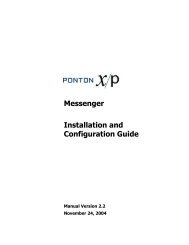 Ponton X/P 2.2 ? Installation and Configuration Guide