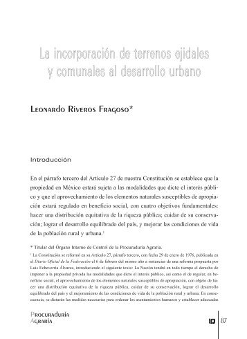 Leonardo Riveros Fragoso - Procuraduría Agraria