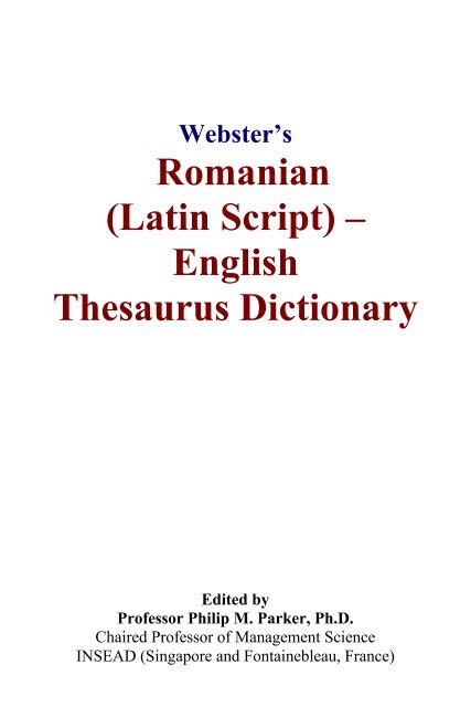 Webster S Romanian Latin Script English Balina Group