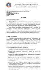 Derecho Civil IV - Universidad Mariano Gálvez