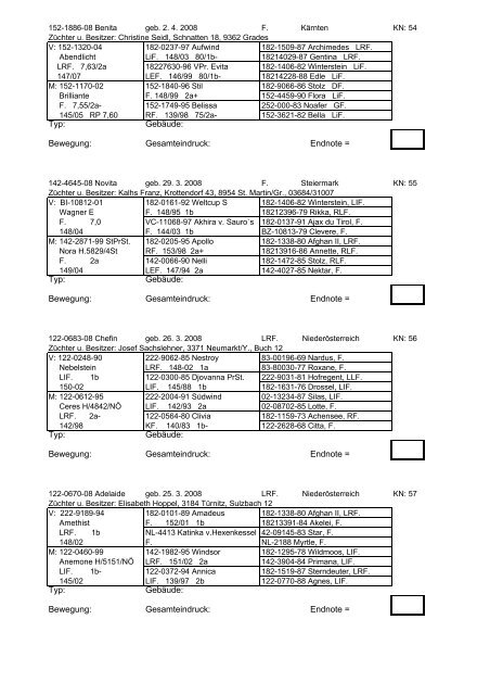 Katalog - Pferdezucht-Austria