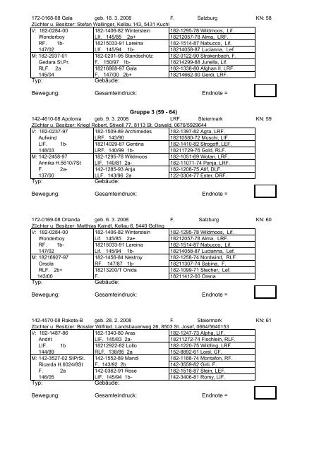 Katalog - Pferdezucht-Austria