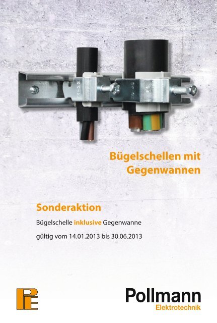 Bügelschellen mit Gegenwannen - Pollmann Elektrotechnik