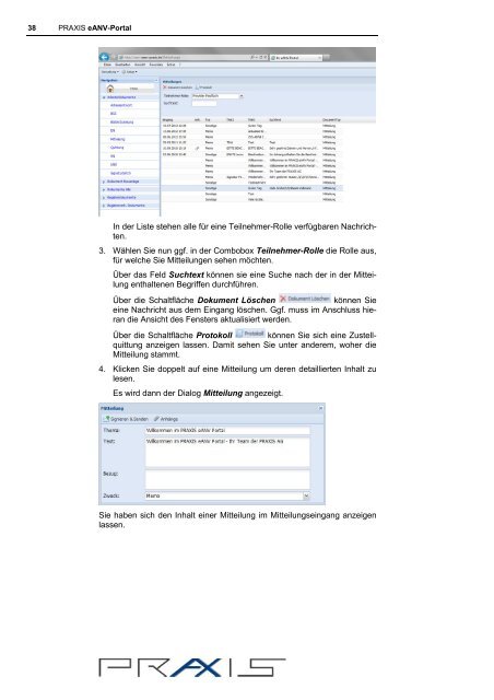 Benutzerhandbuch eANV-Portal (2MB) - Praxis EDV