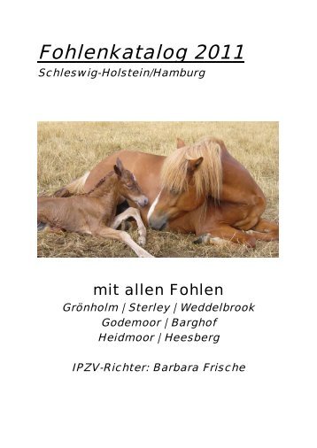 Gesamt Katalog der Fohlenreise - Pferdestammbuch Schleswig ...