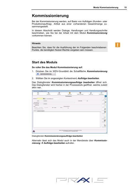 Kommissionierung - Praxis EDV