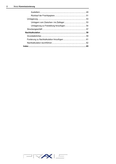 Kommissionierung - Praxis EDV