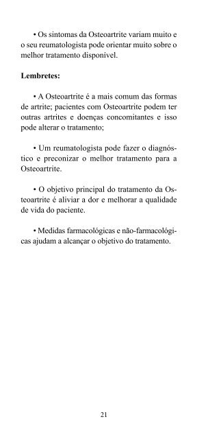 Osteoartrite - Sociedade Brasileira de Reumatologia
