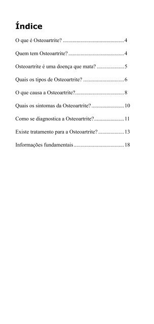 Osteoartrite - Sociedade Brasileira de Reumatologia