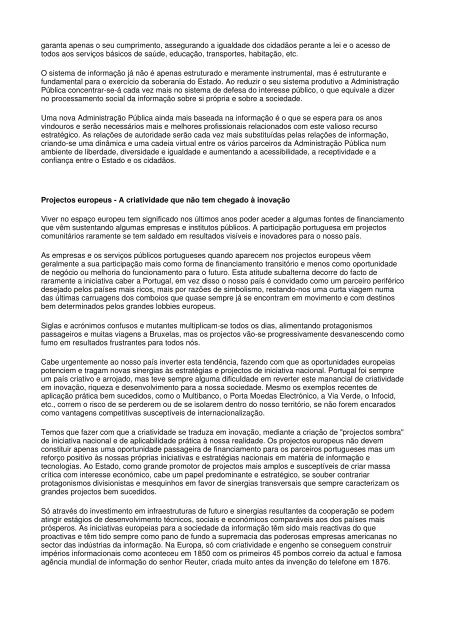 Nota de Abertura - Instituto de Informática